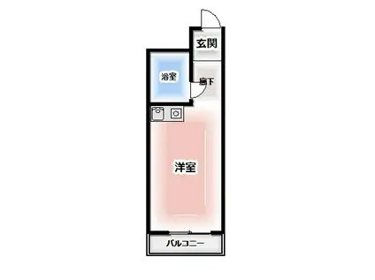 エンゼルハイム鶴見中央(ワンルーム/6階)の間取り写真