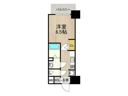 ARTIZA新大阪D.C(1K/10階)の間取り写真