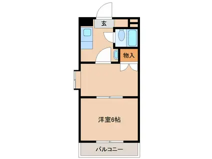 アーバングリーン六本松(2K/6階)の間取り写真