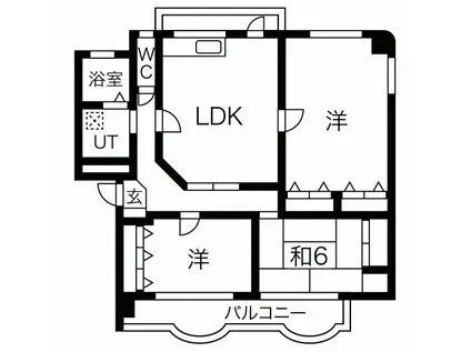 アーベイン川津(3LDK/2階)の間取り写真