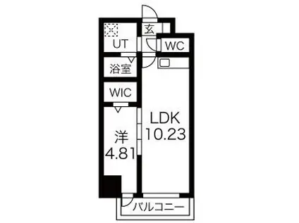 FREEDOM RESIDENCE堺深井沢町(1LDK/3階)の間取り写真