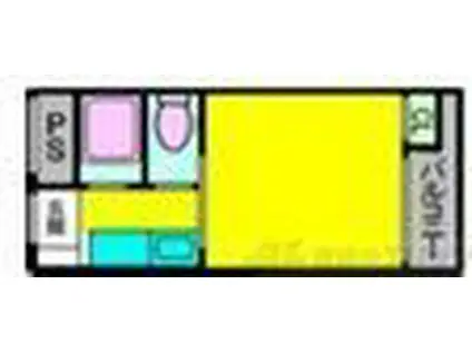 エクトI(1K/2階)の間取り写真