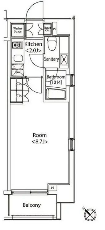 カスタリア雪谷 6階階 間取り