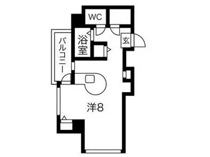 セラヴィ杁中(ワンルーム/7階)の間取り写真