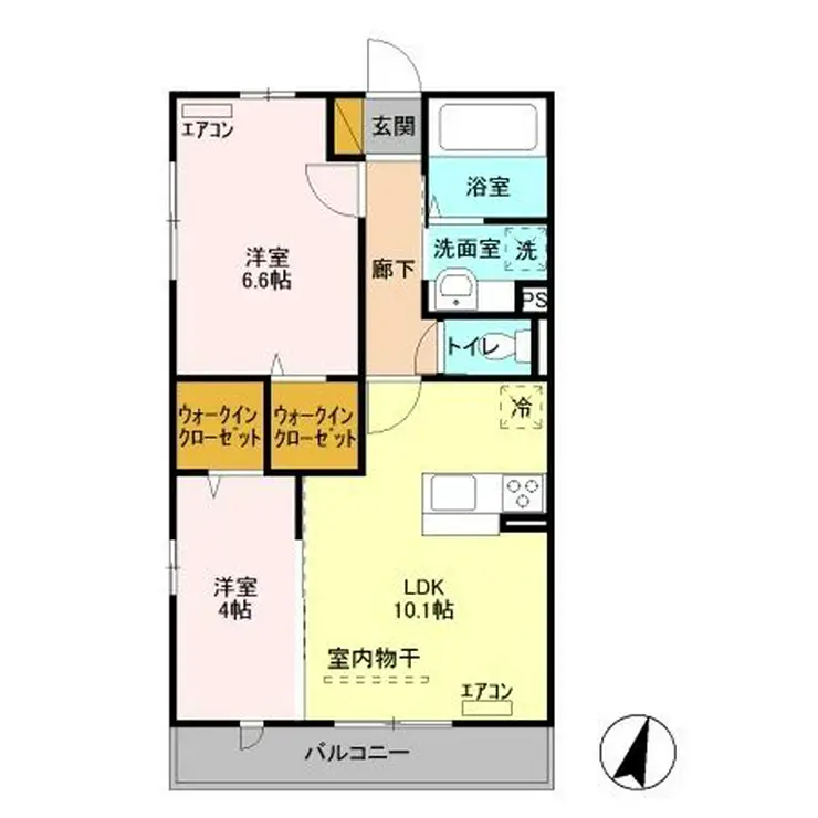 ペイサージュ 3階階 間取り