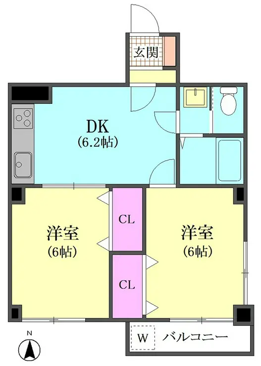 セブンスターマンション第5大森 5階階 間取り