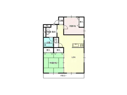 ラ・ピアッツァ(2LDK/3階)の間取り写真