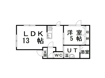 グランベール(1LDK/2階)の間取り写真