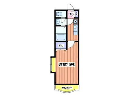エクセルいづみ(1K/3階)の間取り写真