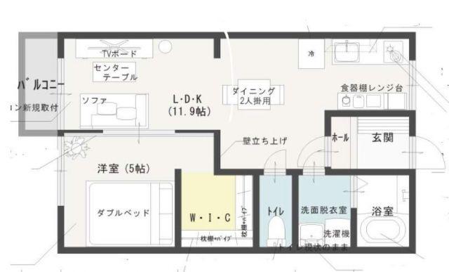 コーポオアシスII(1LDK/2階)の間取り写真
