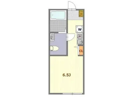 ドルチェ・ビータ西横浜(ワンルーム/1階)の間取り写真