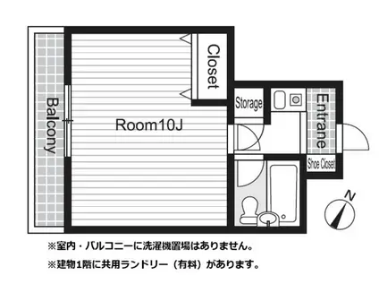 ライオンズマンション三軒茶屋第六(1K/12階)の間取り写真