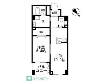 ASMACI浦安・ASMACI MAISON浦安(1LDK/4階)の間取り写真