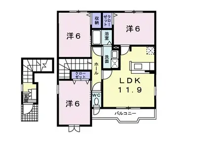 エアリー(3LDK/2階)の間取り写真