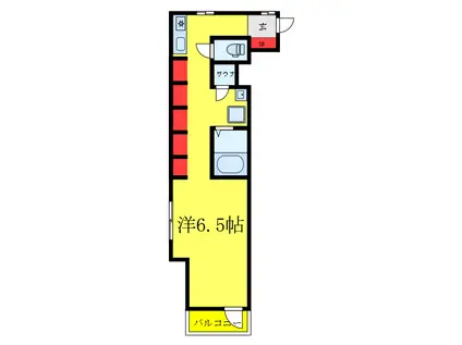 MA CACHETTE(1K/2階)の間取り写真