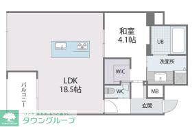アルティザ博多ミッドシティ(1LDK/15階)の間取り写真