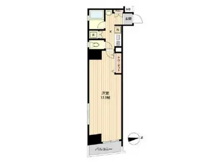 ラクラス新御徒町(1K/4階)の間取り写真