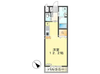 カーナ・若宮(ワンルーム/1階)の間取り写真