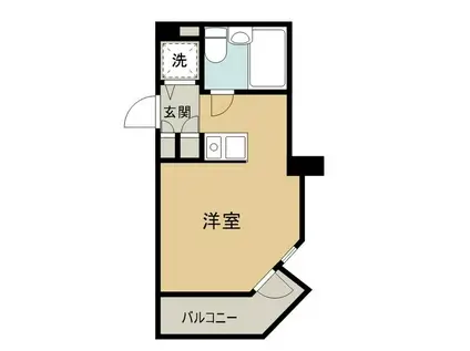 ワコーレ花小金井(ワンルーム/6階)の間取り写真