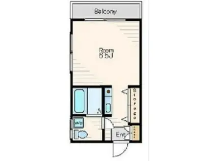 アーテプルミエ亀戸(ワンルーム/5階)の間取り写真