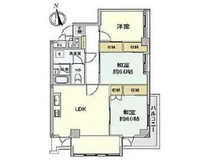 サンクレスト大森(3LDK/3階)の間取り写真