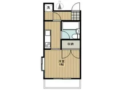 KTサトウ(ワンルーム/3階)の間取り写真