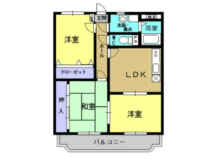 GRADUALPROGRESSFAMILY(2LDK/1階)の間取り写真