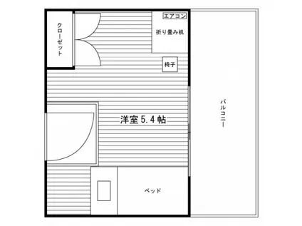 シェアリエットS東小金井(ワンルーム/2階)の間取り写真