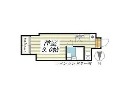 ラ・レジダンス・ド・シャトレーヌ(ワンルーム/11階)の間取り写真