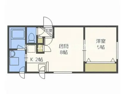 サルバトーレ元町(1LDK/2階)の間取り写真