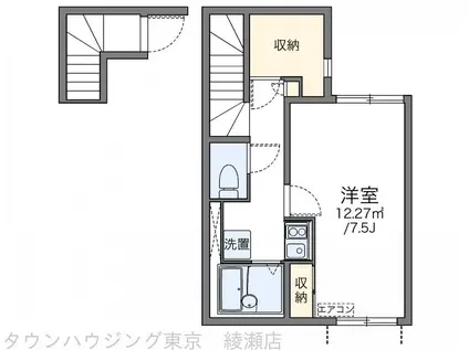 レオネクストリヴェールIII(1K/2階)の間取り写真
