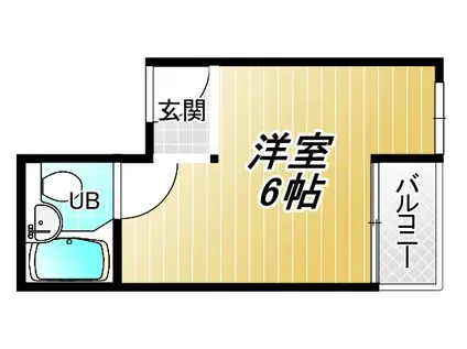 サンシティ―(ワンルーム/3階)の間取り写真