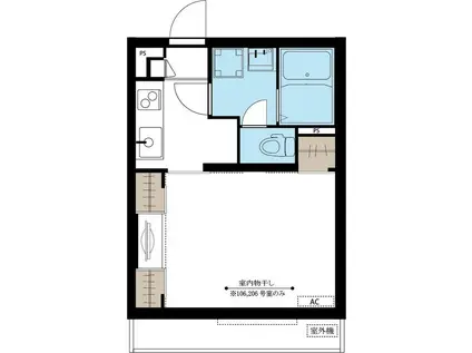 リブリ・カクタス(1K/2階)の間取り写真