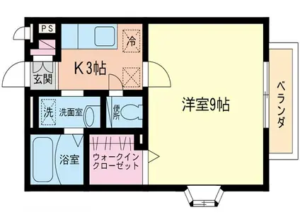 シーサイドクラブハウス(1K/2階)の間取り写真