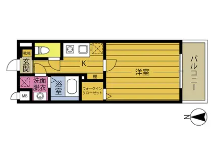 CREA COURT ISHIGAKI イースト(1K/3階)の間取り写真