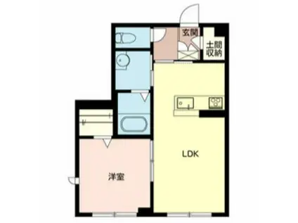 アスカプレミアム(2LDK/1階)の間取り写真