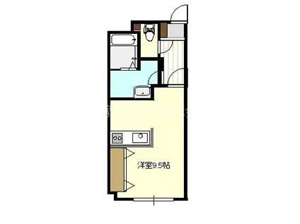 RA LUX(ワンルーム/2階)の間取り写真