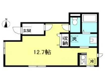 レトアハーモニー2(ワンルーム/2階)の間取り写真