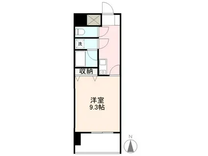 サンロイヤルヤマダ(1K/9階)の間取り写真