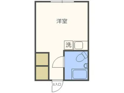 シャンボール札幌(ワンルーム/10階)の間取り写真