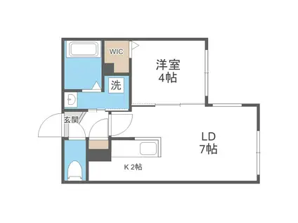PREMIER SOLEIL本郷(1LDK/4階)の間取り写真