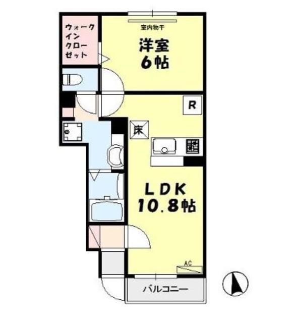 M.EUPHORIA(1LDK/1階)の間取り写真