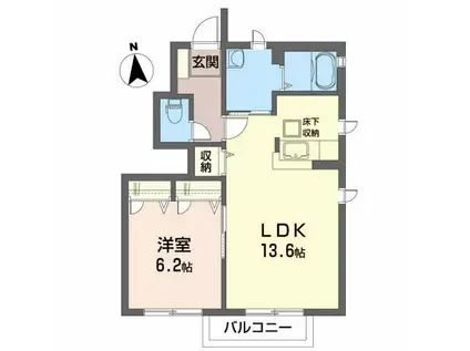 サニーサイドテラス将監(1LDK/1階)の間取り写真