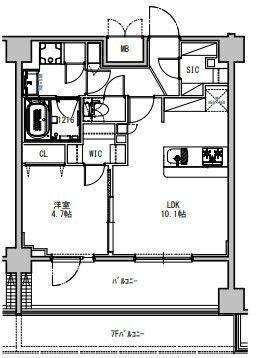 SーRESIDENCE押上サウス(1LDK/8階)の間取り写真