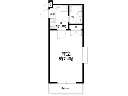 日興パレス目白(1K/1階)の間取り写真