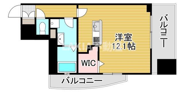 LASANTE京橋(ワンルーム/6階)の間取り写真