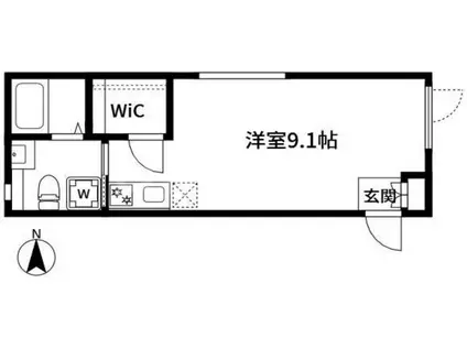 BILLY HOUSE(1K/3階)の間取り写真