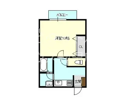 フリースペース(1K/2階)の間取り写真