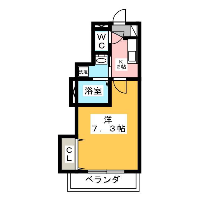 TERAS INDAH(1K/1階)の間取り写真