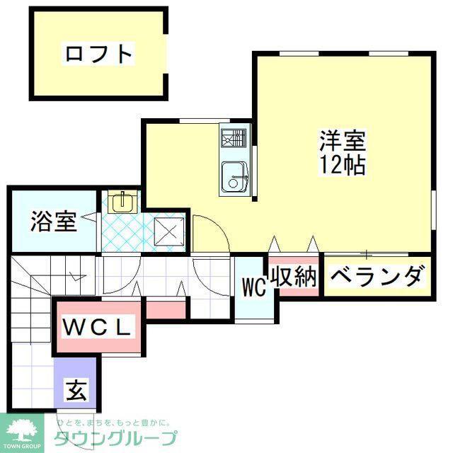 REMONECOLINA(ワンルーム/2階)の間取り写真